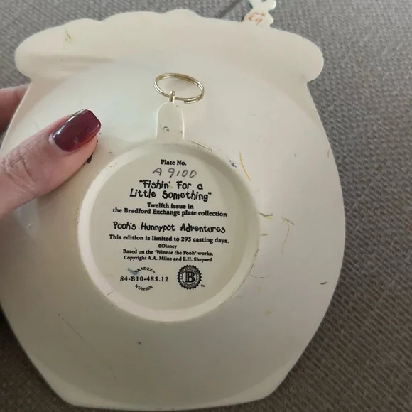 Walt Disney Winnie the Pooh's Hunnypot Adventures Fishin For Fun 3D Plate Tigger - Picture 3 of 4